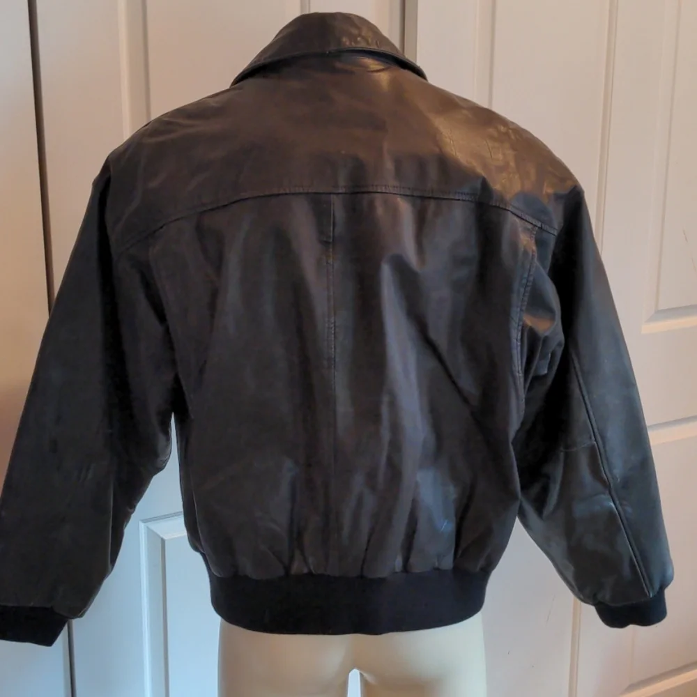 Mens Leather Coat - Large